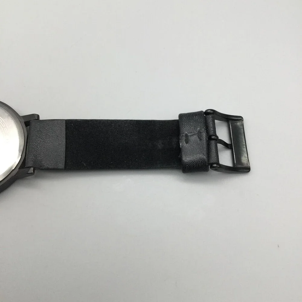 Biden Watch Men 42mm Black Round Dial Silicone Band New Battery